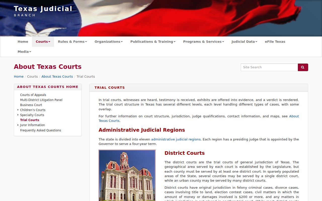 Morris County arrest warrant trial court structure